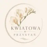 logo kwiaciarni kwiatowa przystań – bukiety i kompozycje kwiatowe